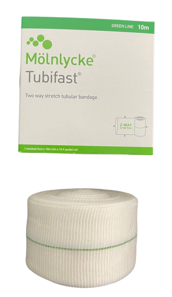 Molnlycke Tubifast 2-Way Stretch Tubular Bandage Roll of 10m - All Colors