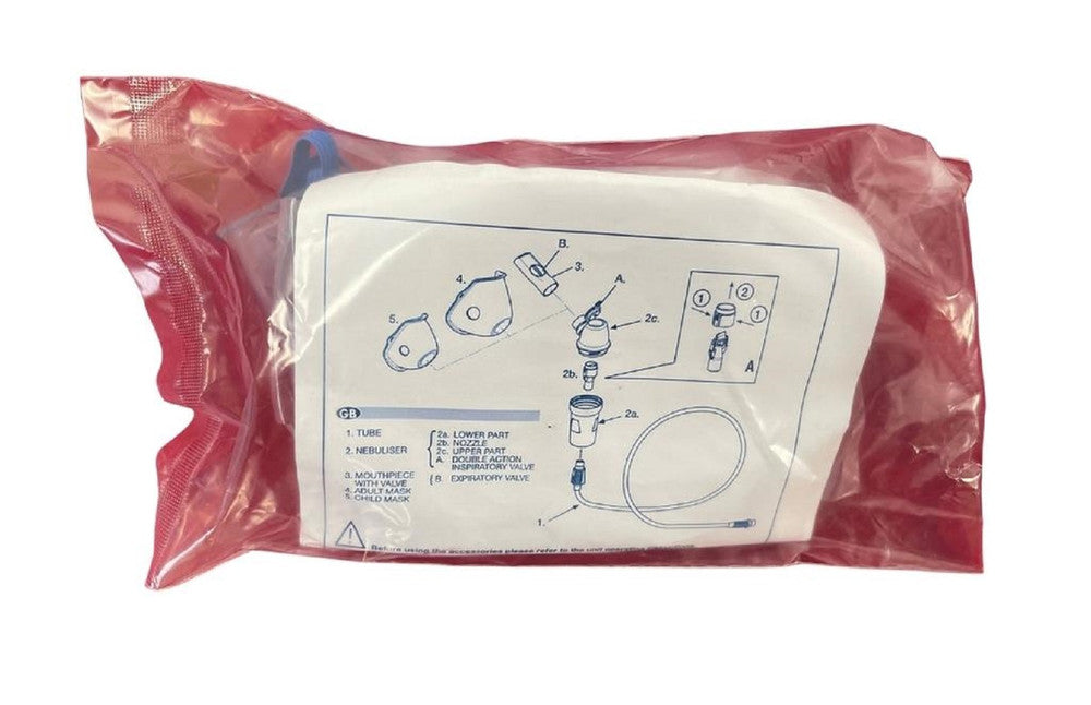 MIA Nebulizer Kit Adult RF6 Plus (Mask, Tube, Nebuliser, Mouthpiece) - Each