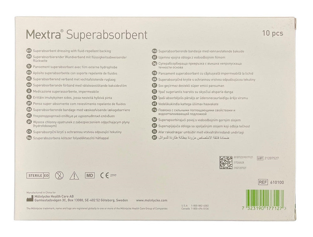 Mextra Molnlycke Mextra Superabsorbent Dressing - All Sizes – KEEPING ...