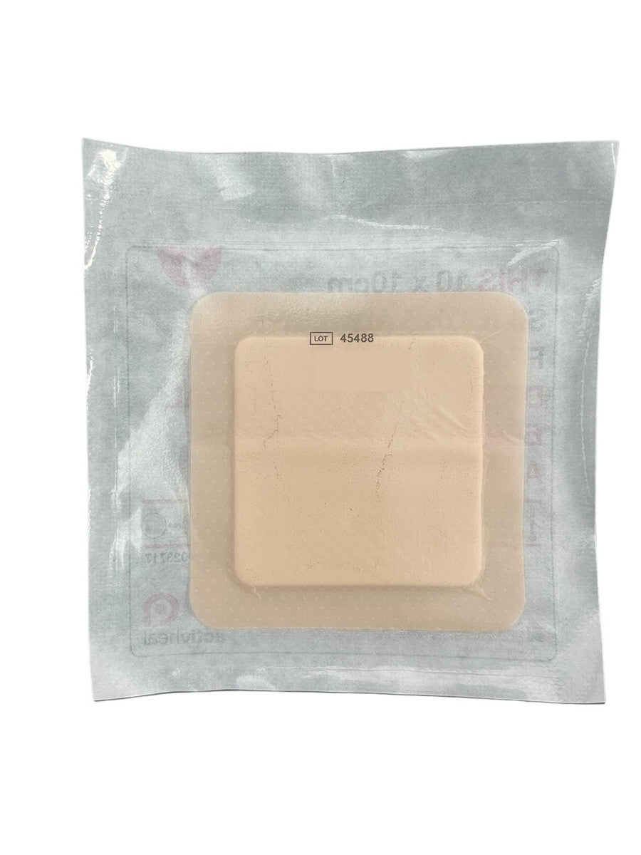 Activheal Silicon Adhesive Foam Lite Border 10 X 10cm - 10pcs/Box