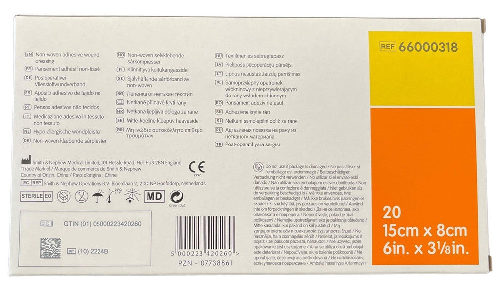 Smith & Nephew Primapore Island Dressing 15cmx8cm Non Woven (66000318)