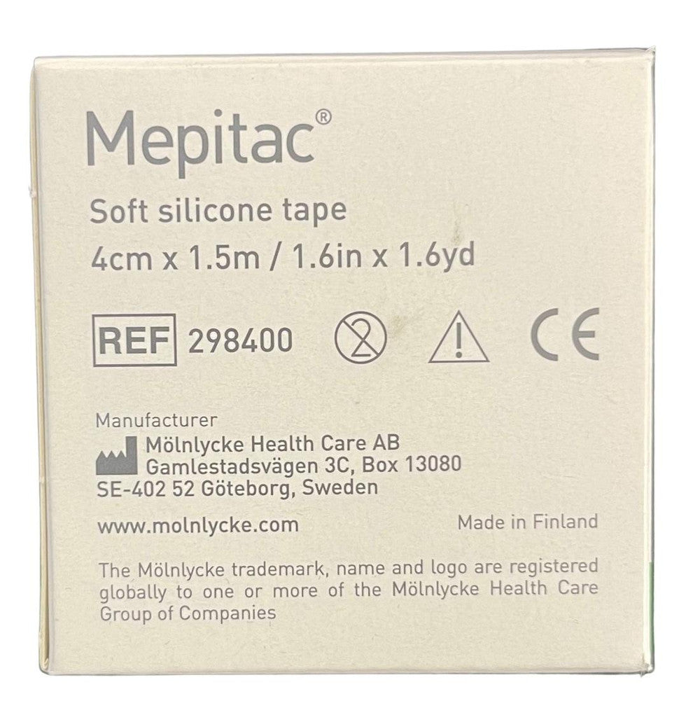 Molnlycke Mepitac Soft Silicone Fixation Tape Roll (2cm, 4cm) - All Sizes