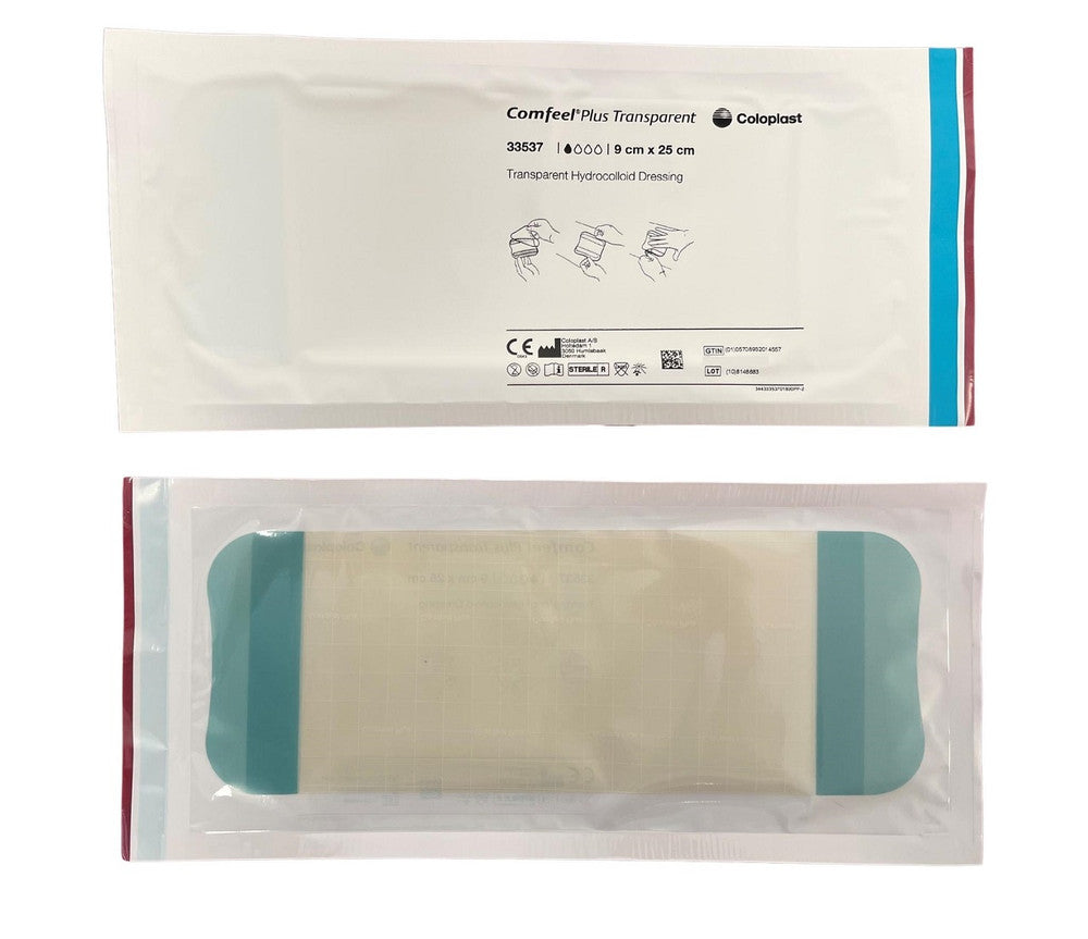 Coloplast Comfeel Plus Transparent Dressing 9cmx25cm, Box of 5 (33537)