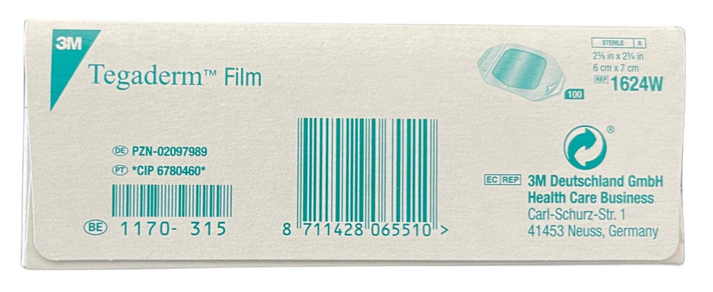 3M Tegaderm Transparent Film Dressing 6cm x 7cm (1624W)