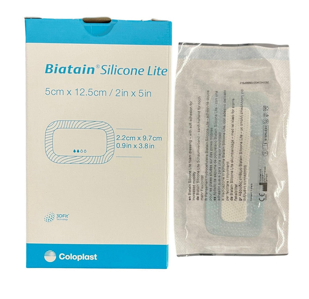 Coloplast Biatain Silicone Lite Adhesive Foam Dressing - All Sizes