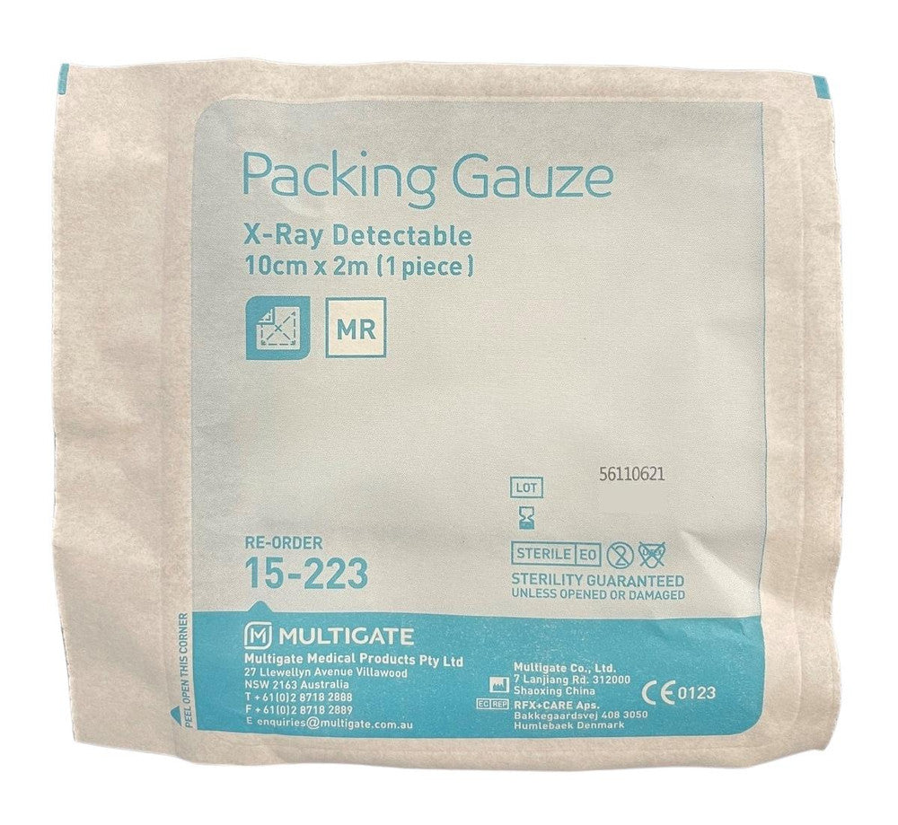 Multigate X-ray Detectable Packing Gauze Sterile - Each