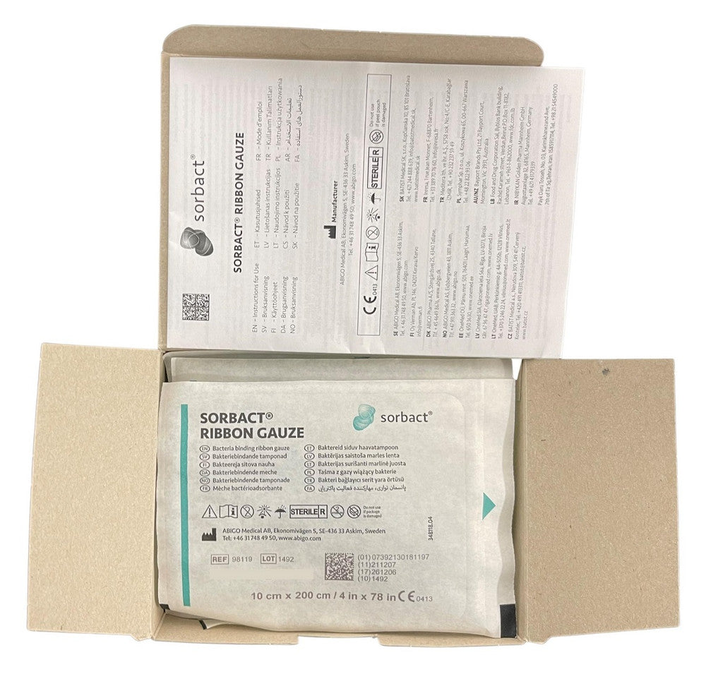 Cutimed Sorbact Ribbon Gauze 10cm x 200cm (98119 / 72165-39) – KEEPING ...