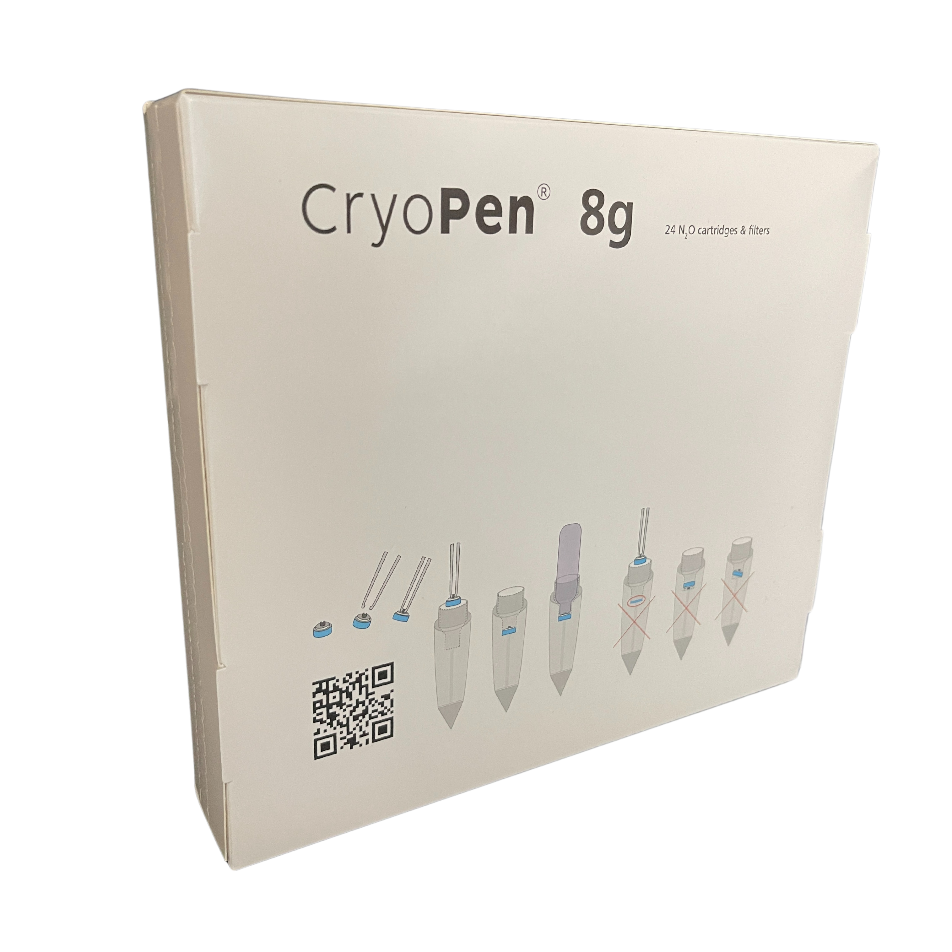 Dermapen/Cryopen 8g Cartridges, N2O FOR CRYOPEN - Box of 24