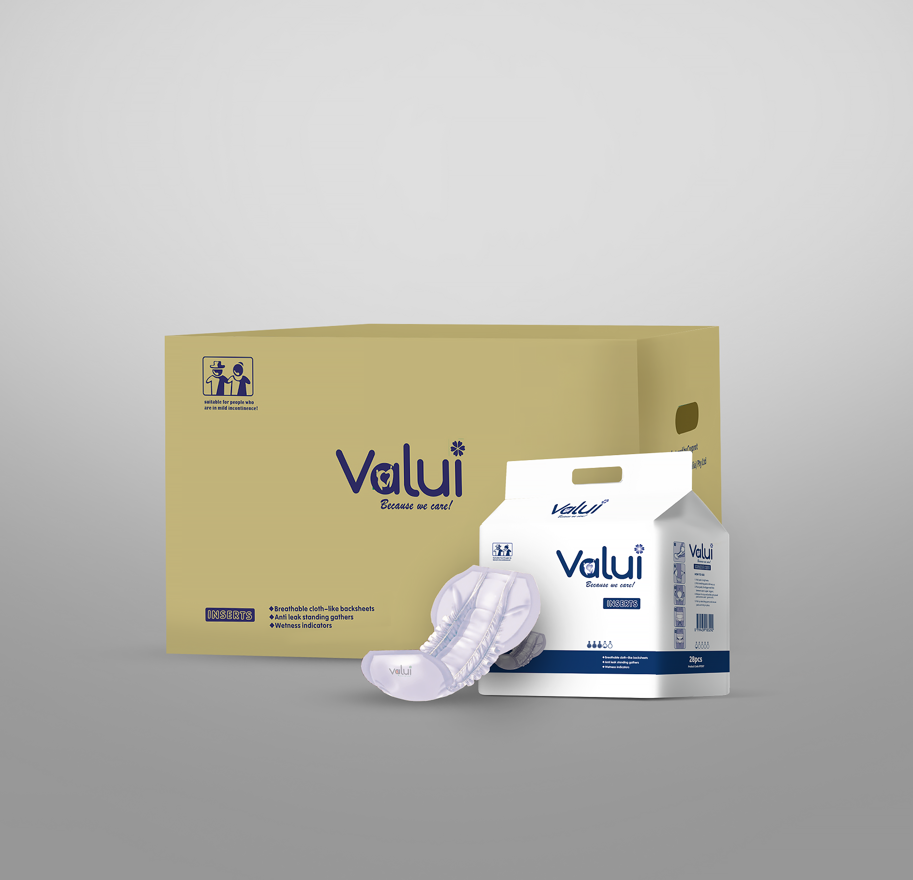 Valui | Midi Insert Pads 250ml IP2507
