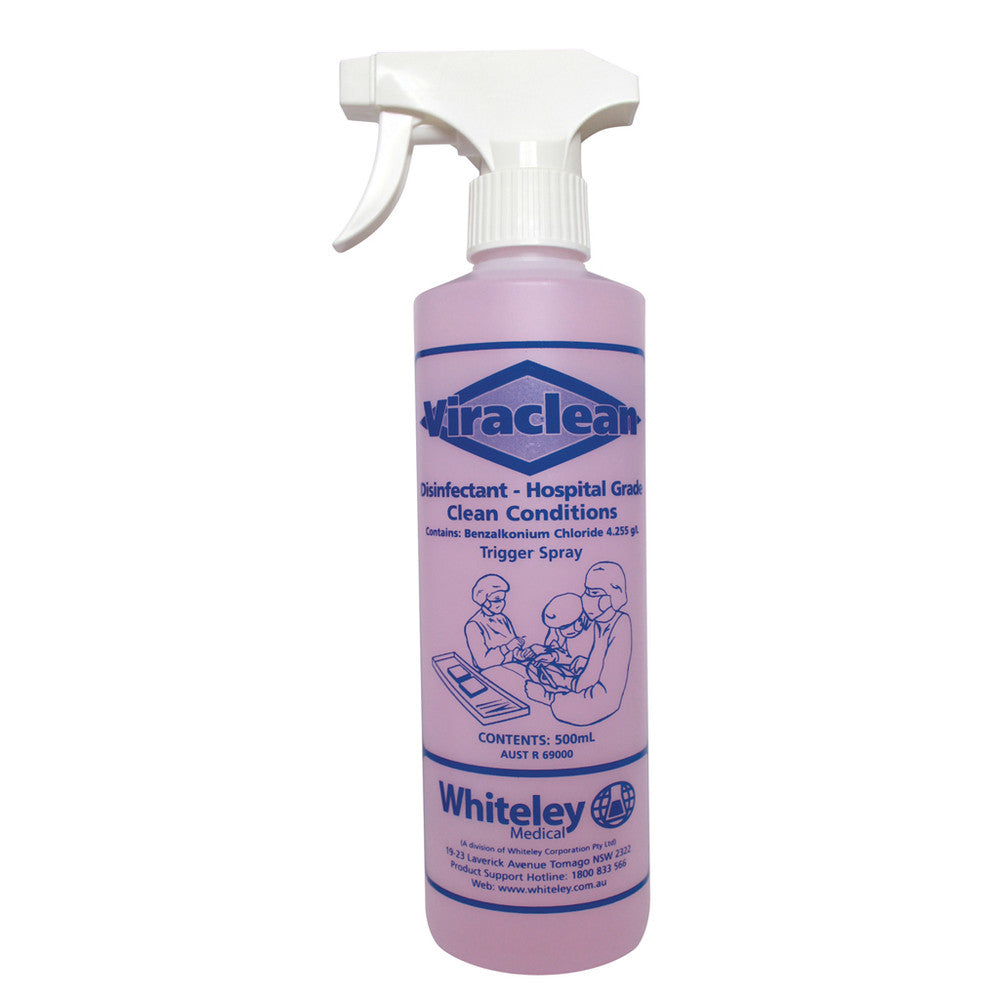Whiteley | Viraclean Hospital Grade Disinfectant  500ml Trigger Pump Bottle 210564