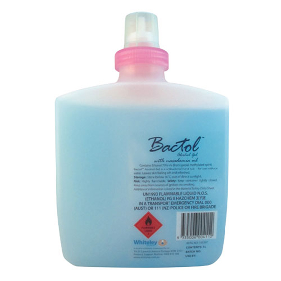 Bactol Alcohol Gel Antibacterial Hand Cleansing Hand Gel Sanitiser hyg ...