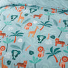 Waterproof quilt cover set with jungle theme 