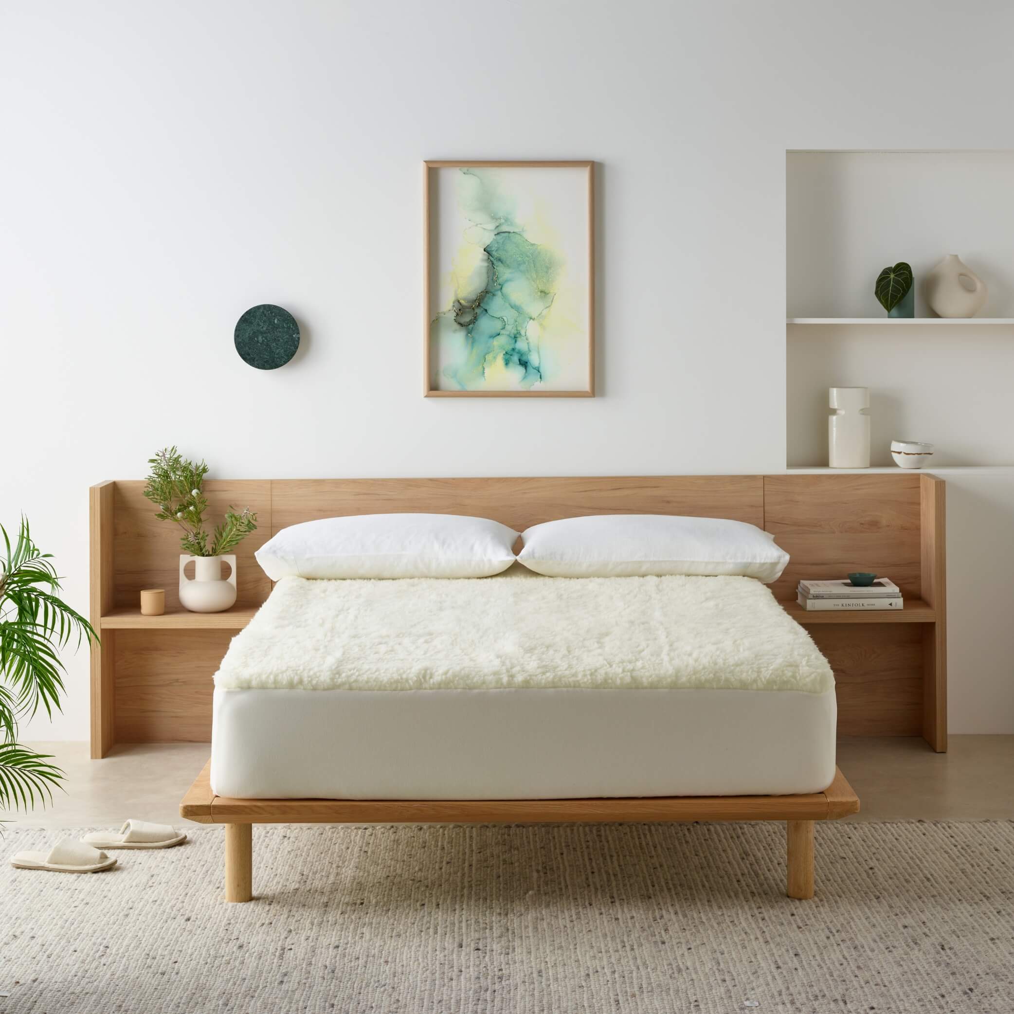 Wool waterproof mattress topper