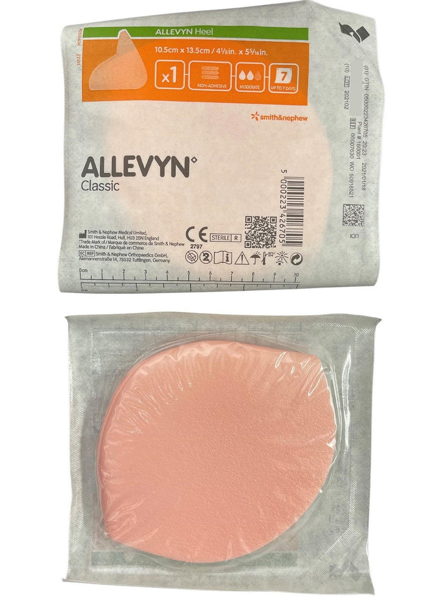 Smith & Nephew Allevyn Heel Shaped Foam Dressing - Size 10.5cm x 13.5cm (66007630)