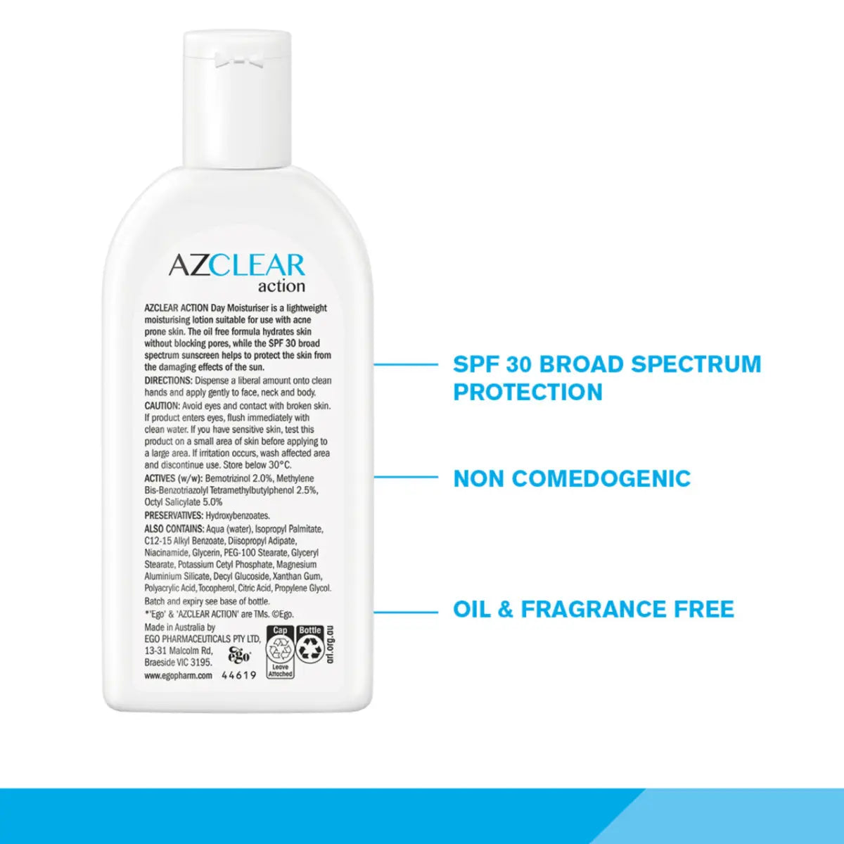 Ego Azclear Action Day Moisturiser SPF 30 120mL (11972)