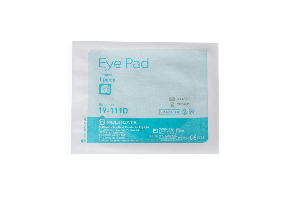 Multigate Eye Pad Dressing with Crimped Edges, Sterile Eye Pad  (Individually wrapped in Dispenser Box) 25pc/box