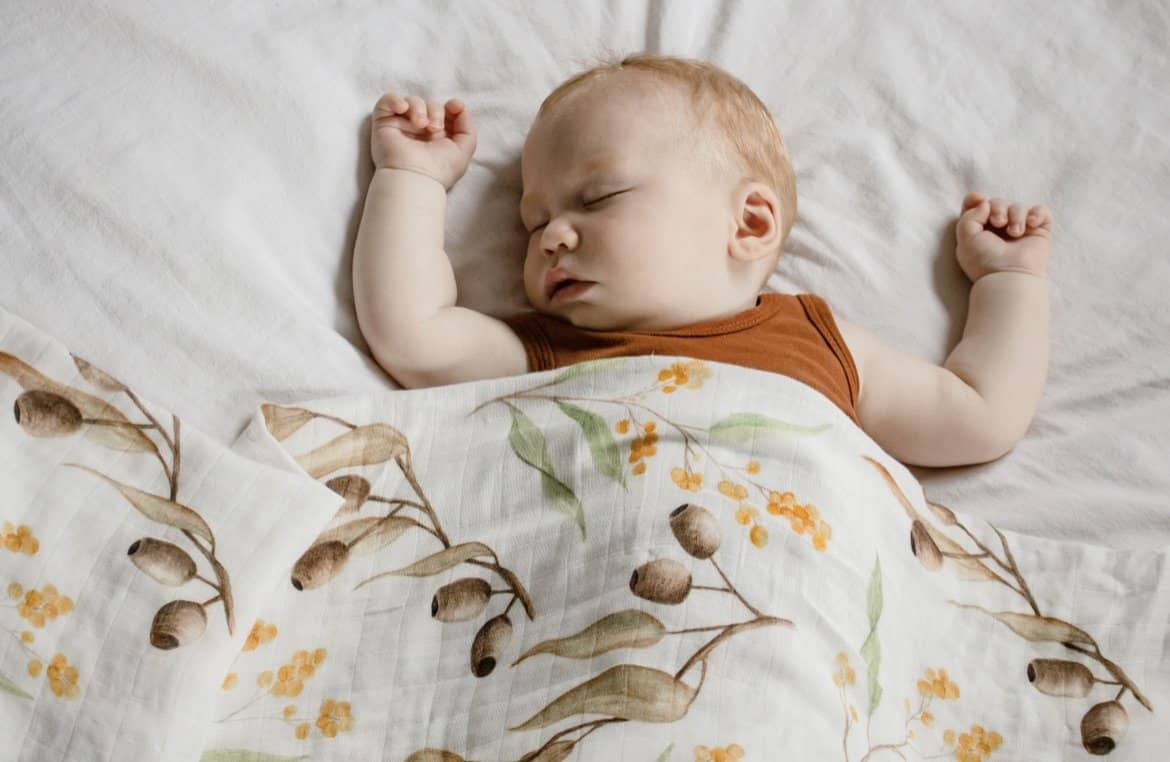 Gumnut Bamboo Muslin Wrap - Bubba Bump