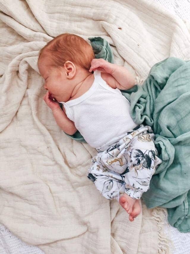 Sea Mist Bamboo Muslin Wrap - Bubba Bump