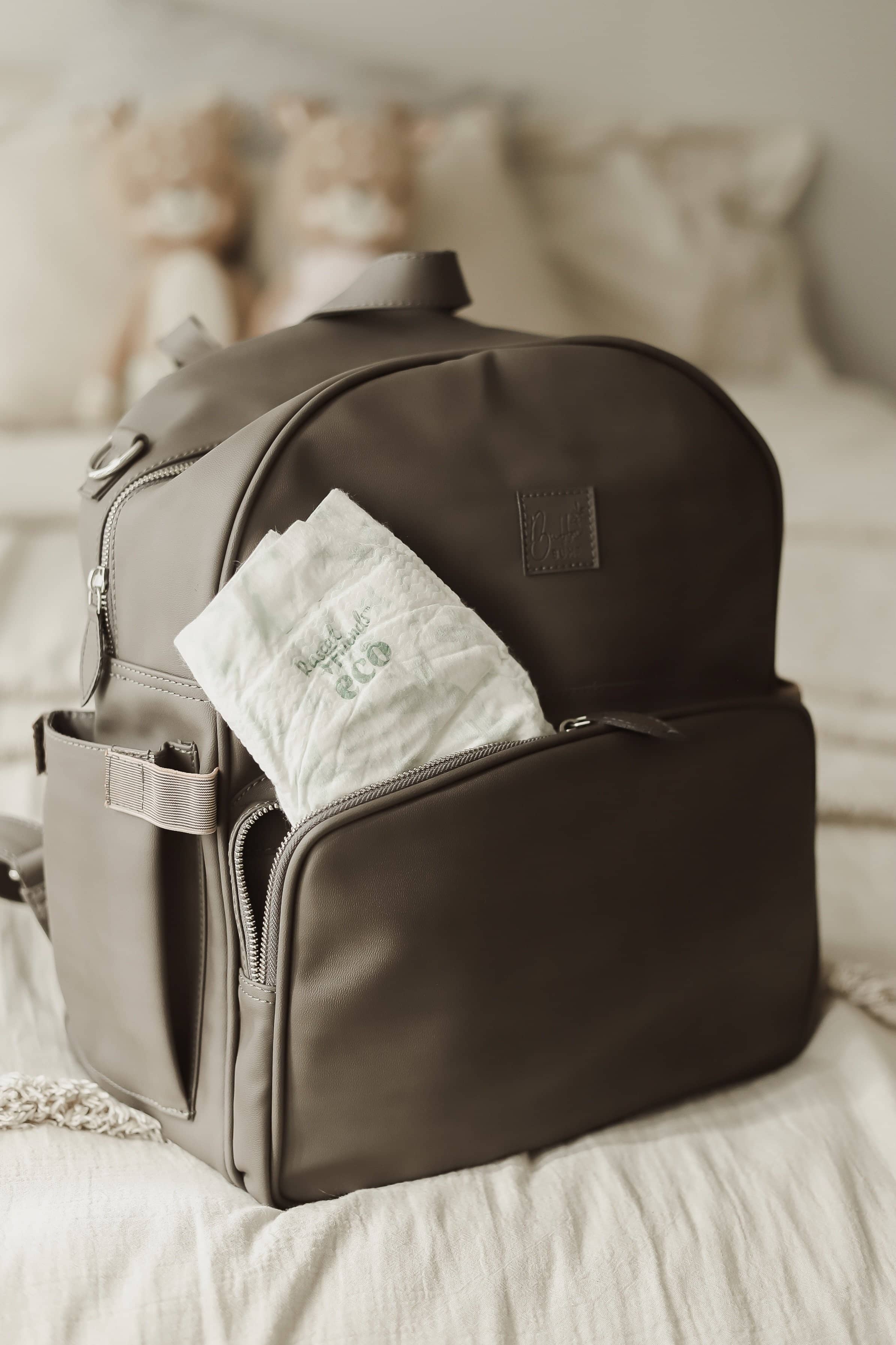Slate Backpack Change Bag - Bubba Bump