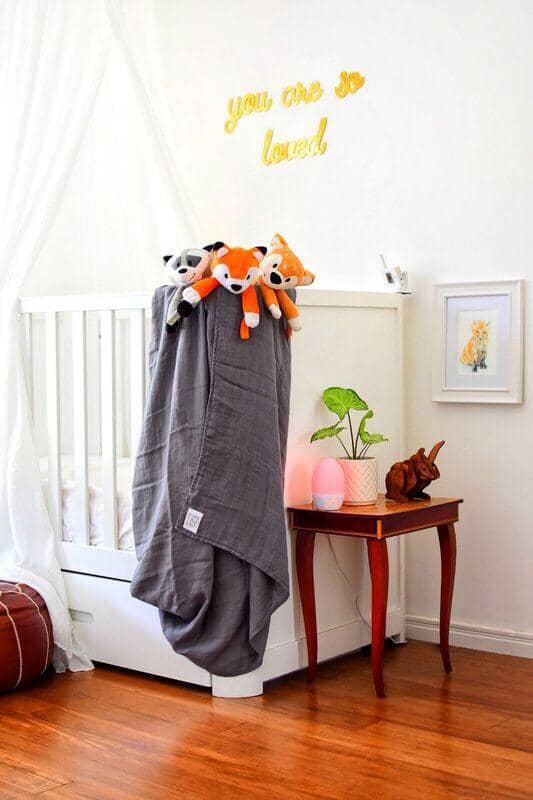 Dusk Bamboo Muslin Wrap - Bubba Bump