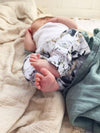 Sea Mist Bamboo Muslin Wrap - Bubba Bump