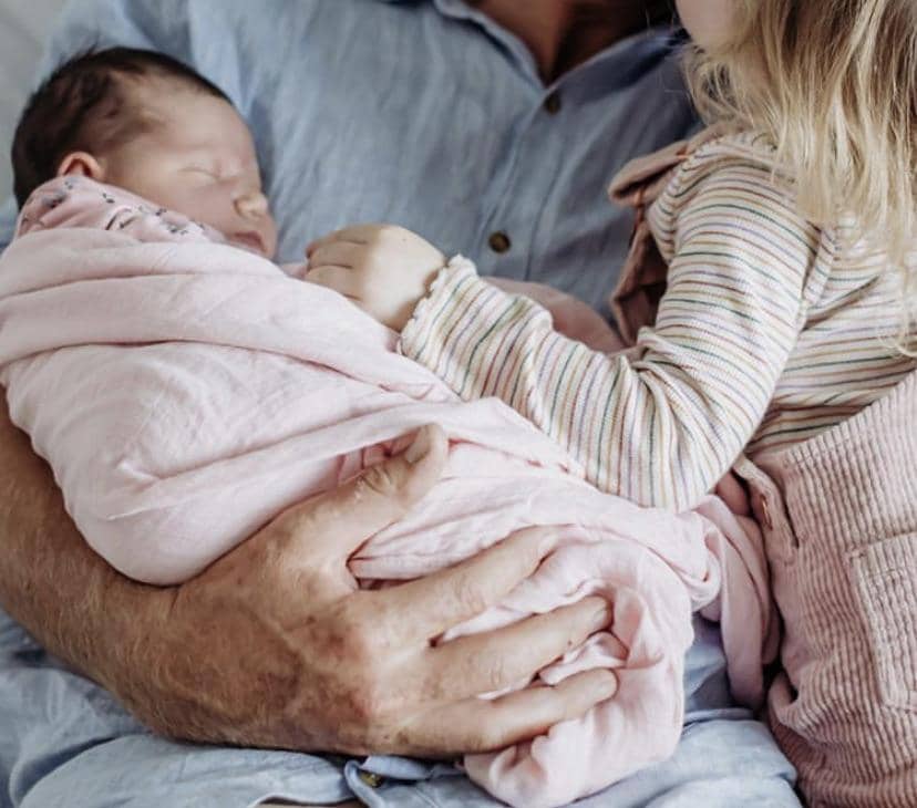 Blush Bamboo Muslin Wrap - Bubba Bump