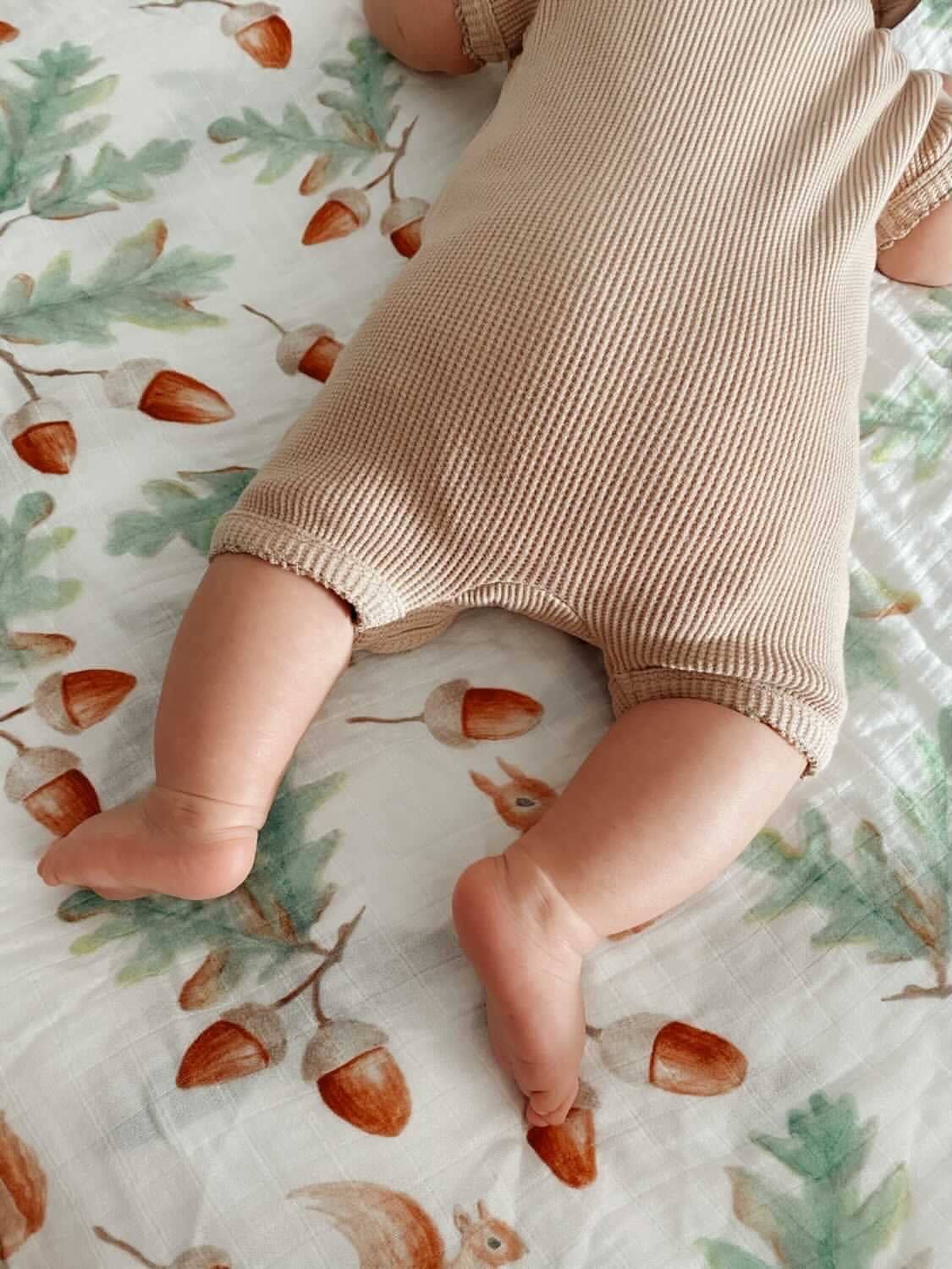 Woodland Bamboo Muslin Wrap - Bubba Bump