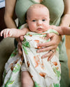 Woodland Bamboo Muslin Wrap - Bubba Bump