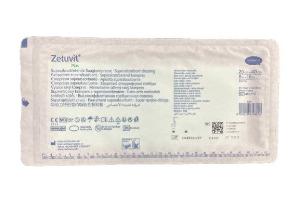 Hartmann Zetuvit Plus Dressing 20cm x 40cm, Box of 10 (413715)