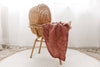 Tansy (Dusty Rose) Bamboo Muslin Wrap - Bubba Bump