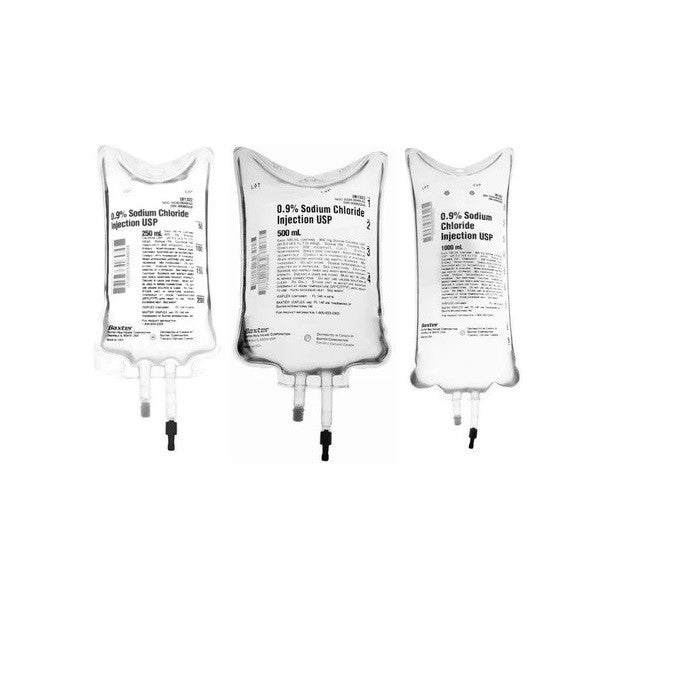 Baxter Viaflex 0.9% Sodium Chloride 50ml Bag IV Infusion Intravenous AHB1306A