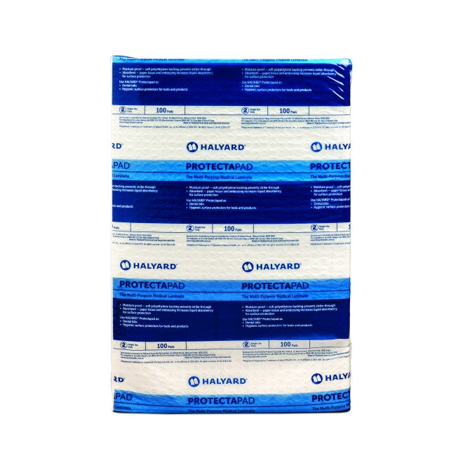 Kimberly Clark Protectapad Clip On, 28.5 x 43cm, Large, 4-Ply  White 100/Pack - Carton of 4 packs