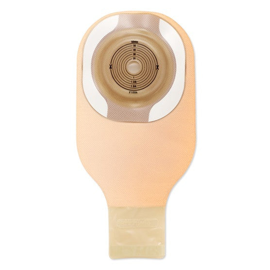 Hollister Moderma Flex One-Piece Drainable Ostomy Pouch Soft Convex CeraPlus Skin Barrier, Lock'n Roll Microseal Closure Clear (CTF) - All Sizes