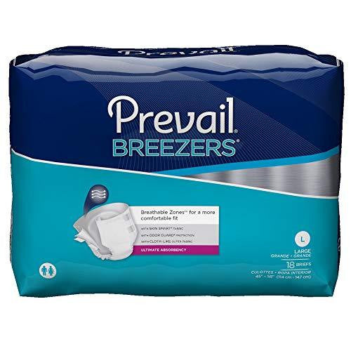 Cello Prevail Breezers Unisex Adult Disposable Ultimate Absorbency Brief - All Sizes