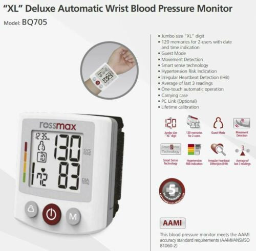 ROSSMAX blood pressure (sphygmomanometers) automatic wrist monitor
