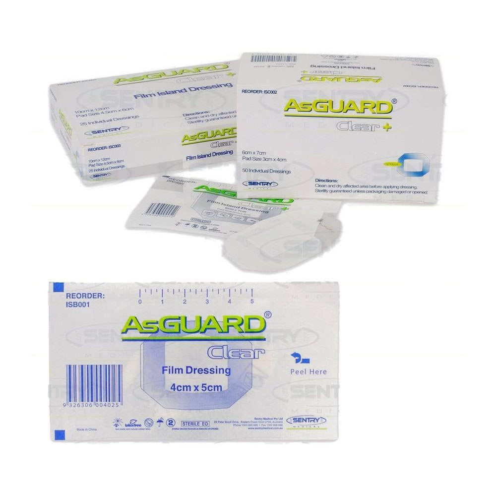 AsGUARD Clear Film Dressing - All Sizes – KEEPING CONTAINED CARE PTY LTD