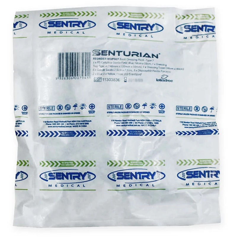 Senturian Machine SENTRY MEDICAL | Senturian Basic Dressing Pack Sterile - All types ...