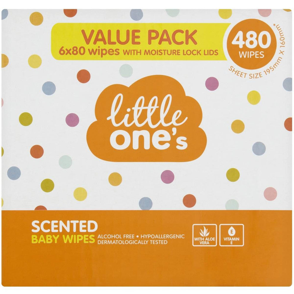 Little One's Baby Wipes Scented , 480pcs/ Pack